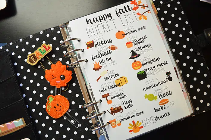 Free Fall Bucket List Printable- Many Sizes!