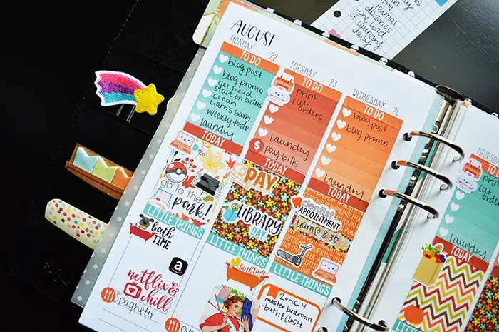 A Peek at My Planner This Week + FREE Printable School Stickers (limited time)