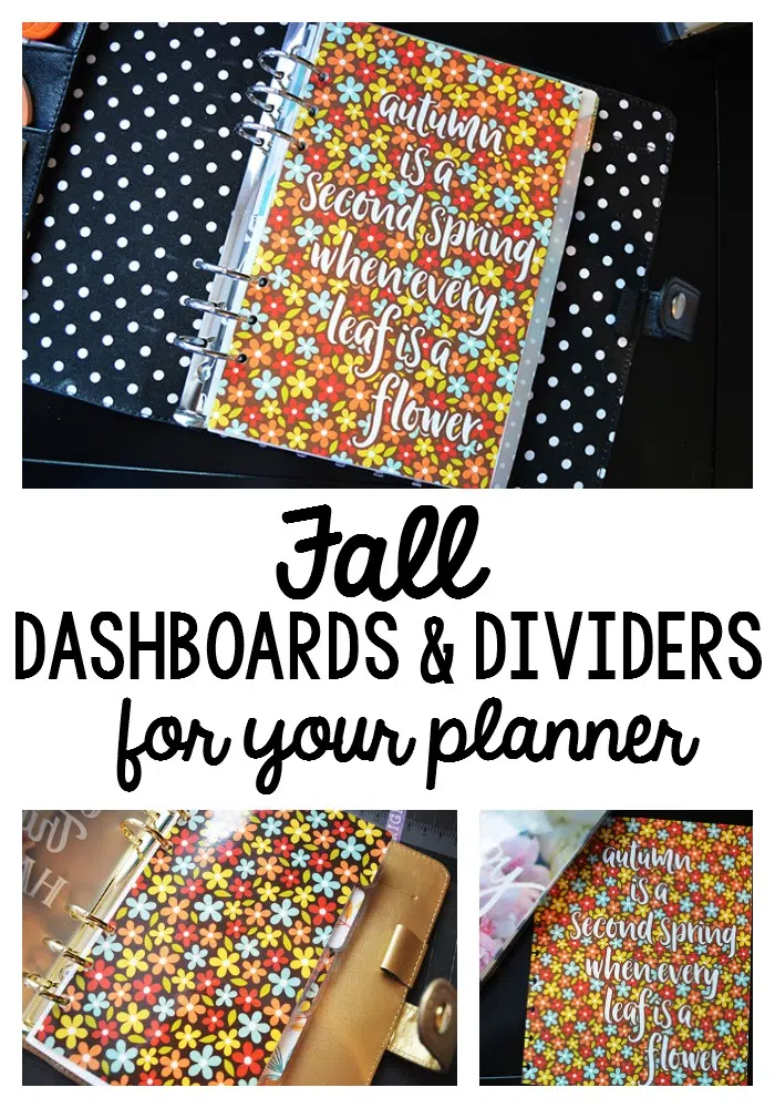 Every Leaf Is a Flower-Free Printable Fall Planner Dividers & Dashboards