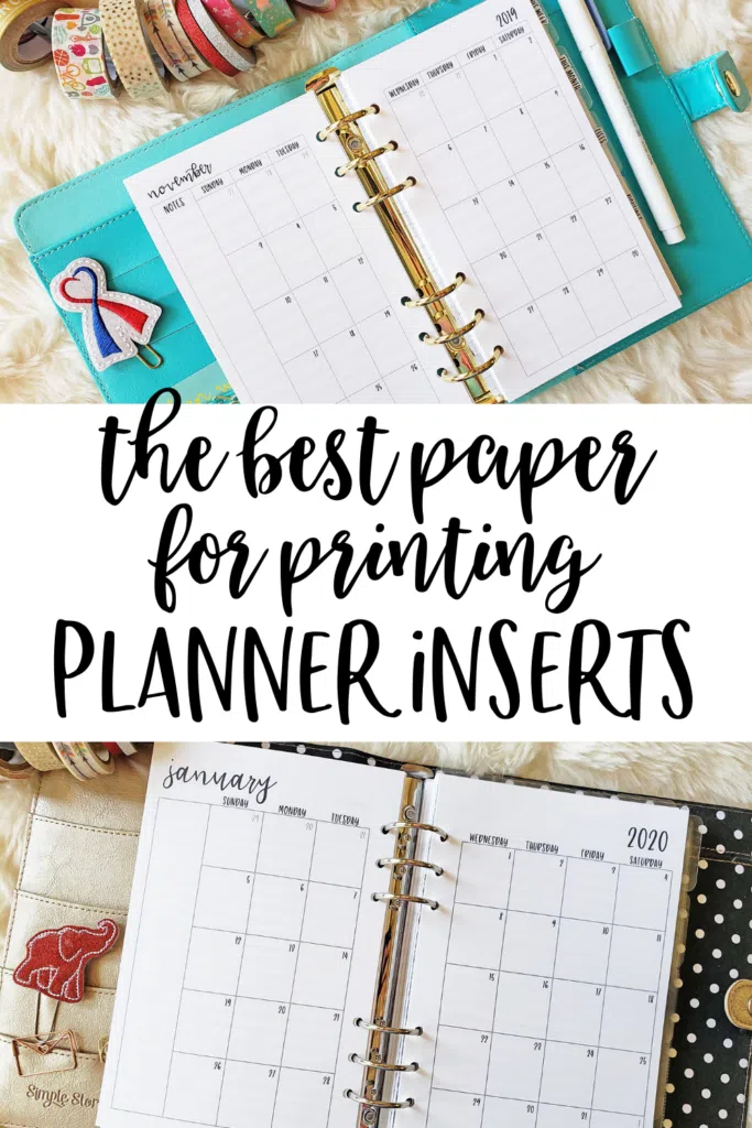 The BEST Paper for Planner Inserts