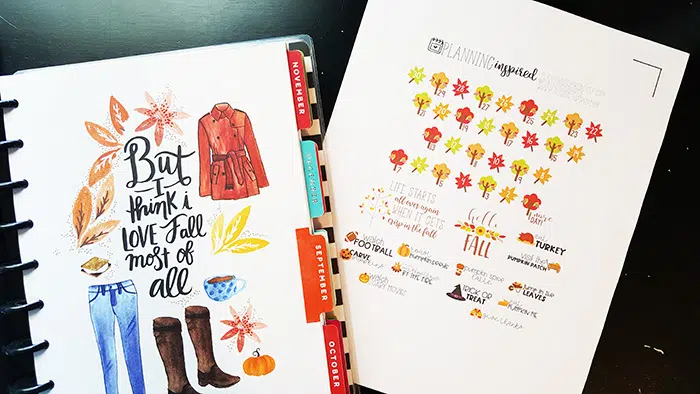 October Calling - FREE Planner Stickers