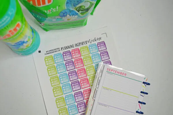 Laundry Routine + Laundry Planner Stickers