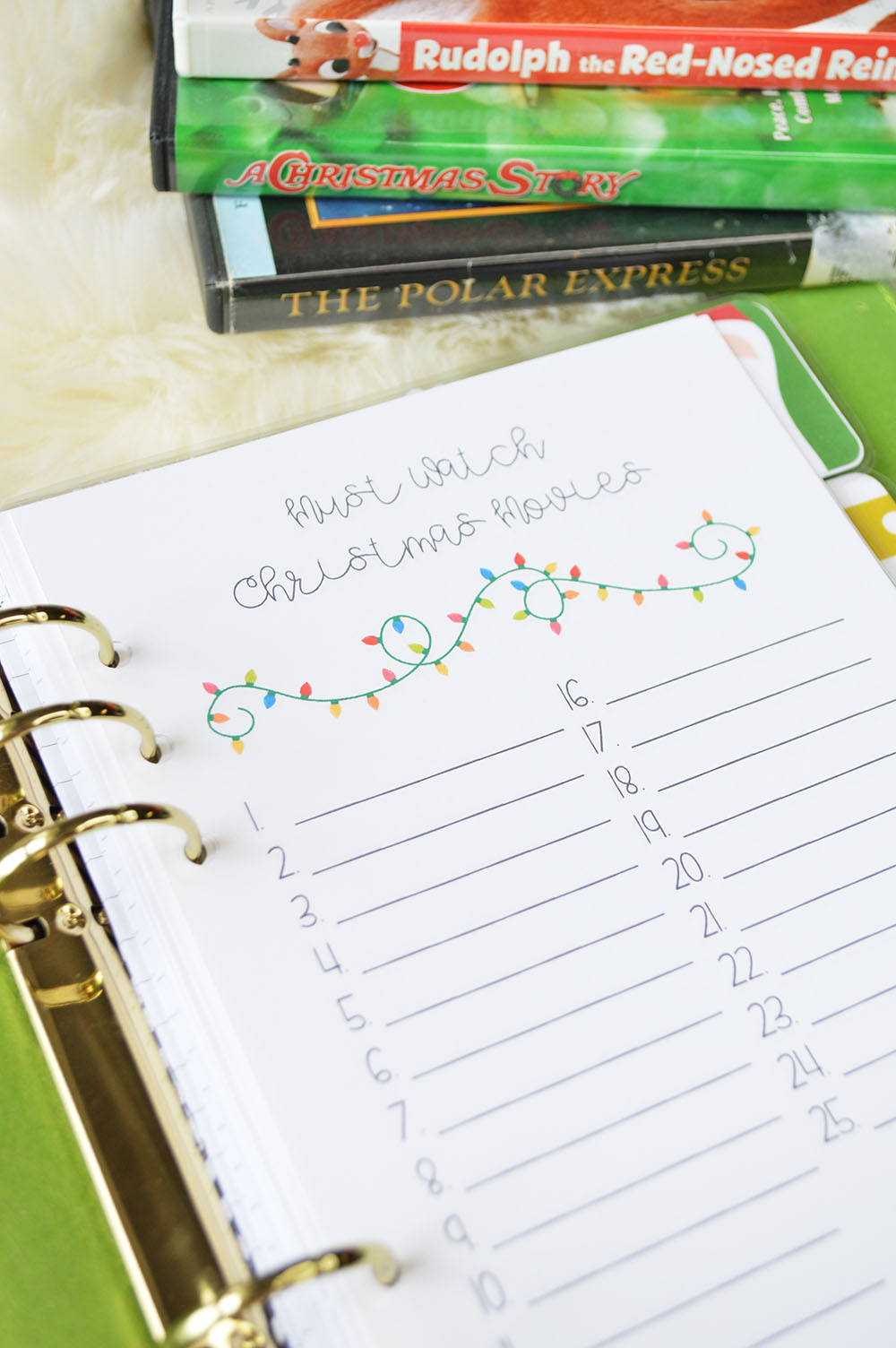 Christmas Movies Printable for Your Planner + 15 Must Watch Christmas Movies
