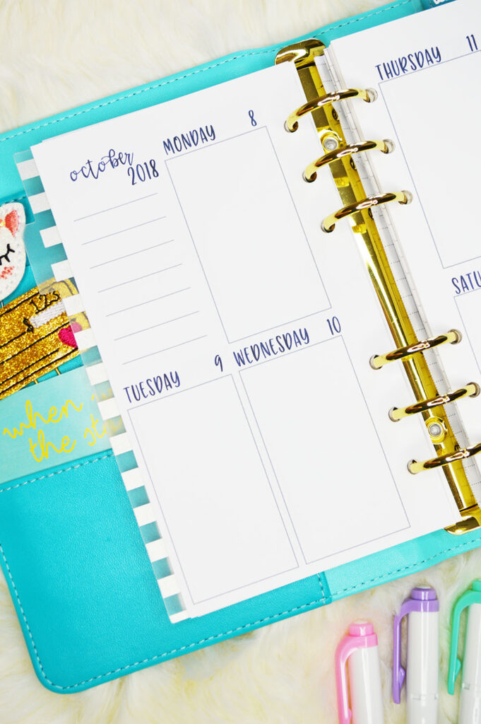 How to Set Up a Personal Size Planner Planning Inspired