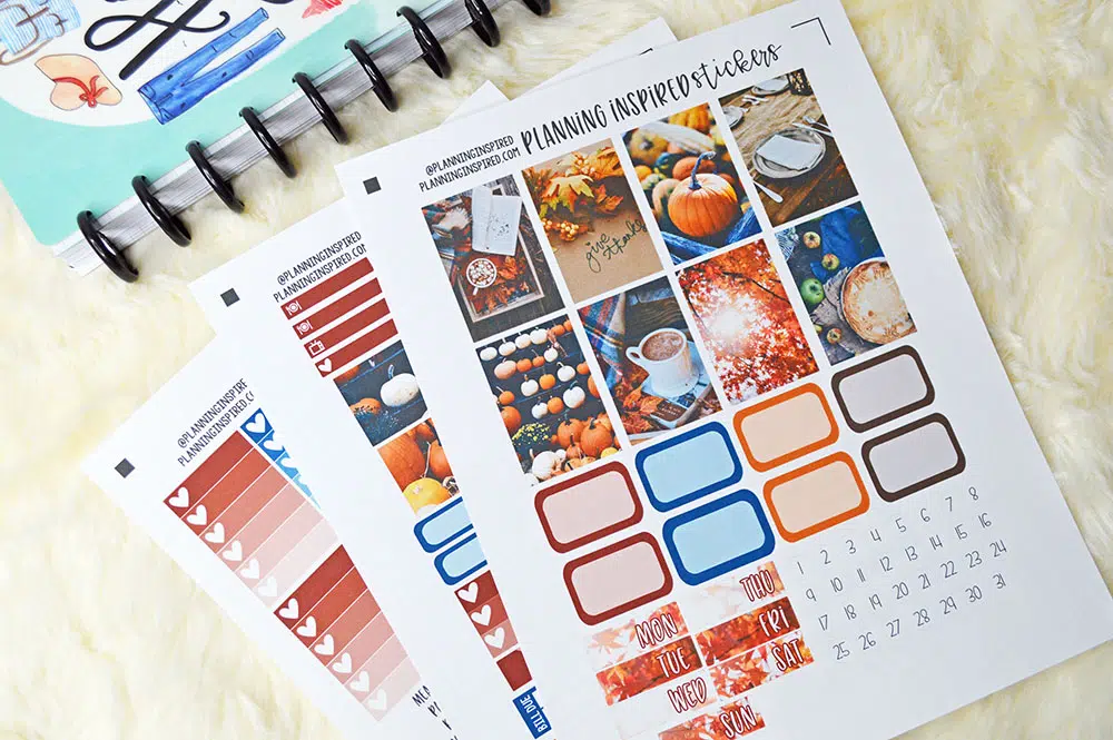 Free Thanksgiving Planner Stickers