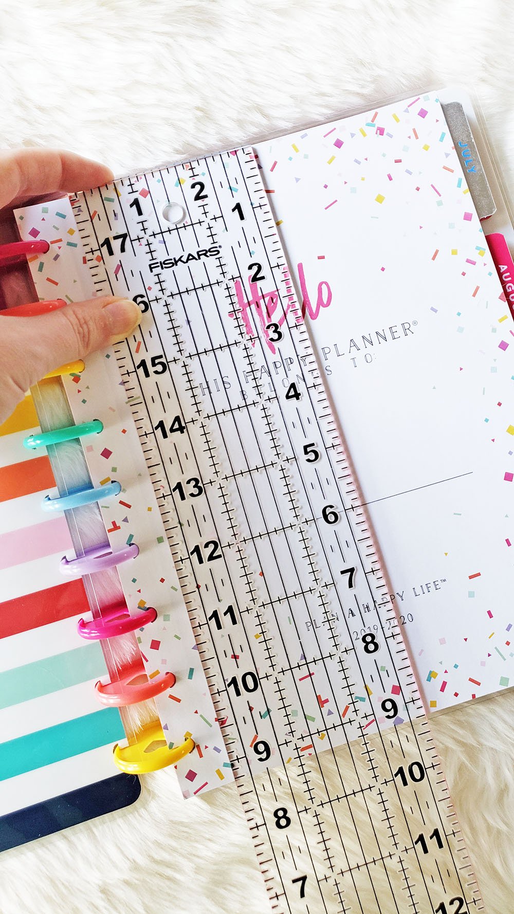 Happy Planner page size measurement