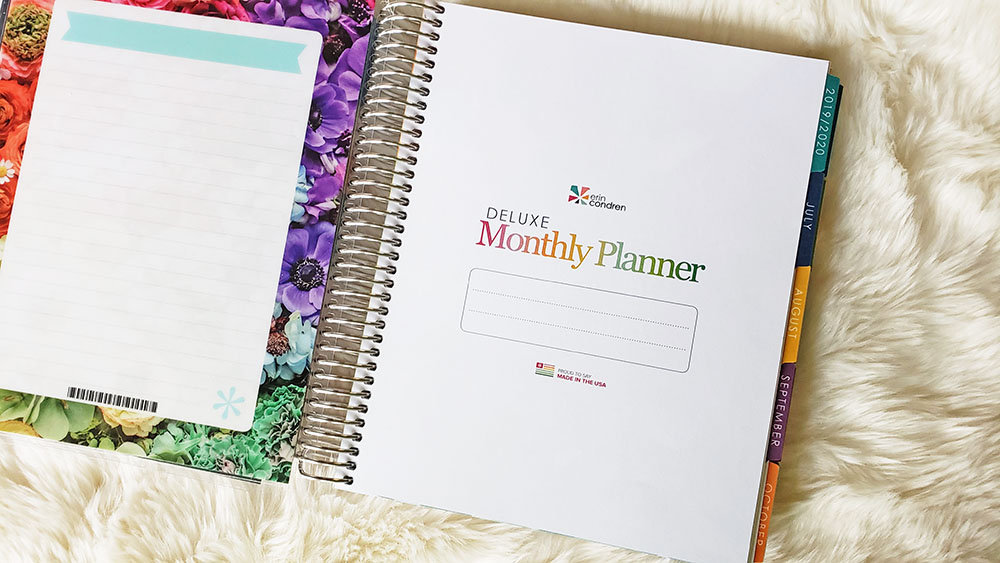 Using the Erin Condren Deluxe Monthly Planner for Budgeting