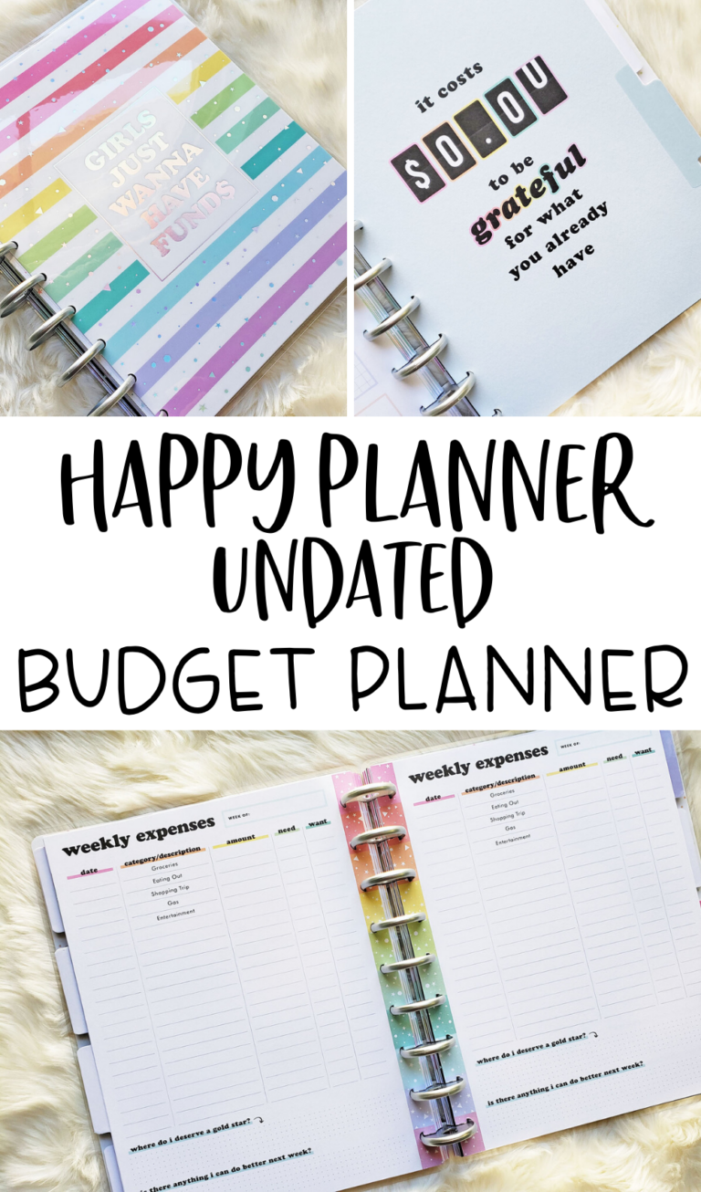 Happy Planner Budget Planner | Undated! - Planning Inspired