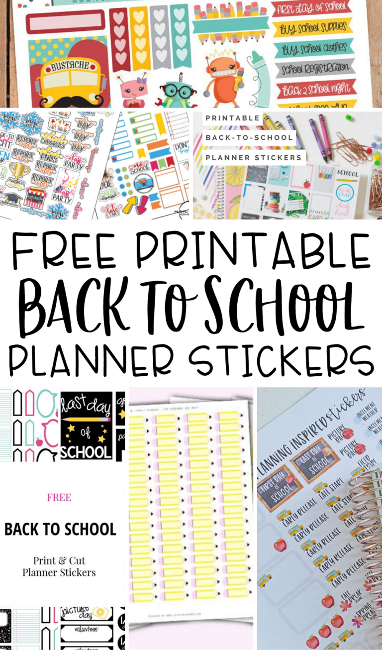 Free Weather Planner Stickers Printables