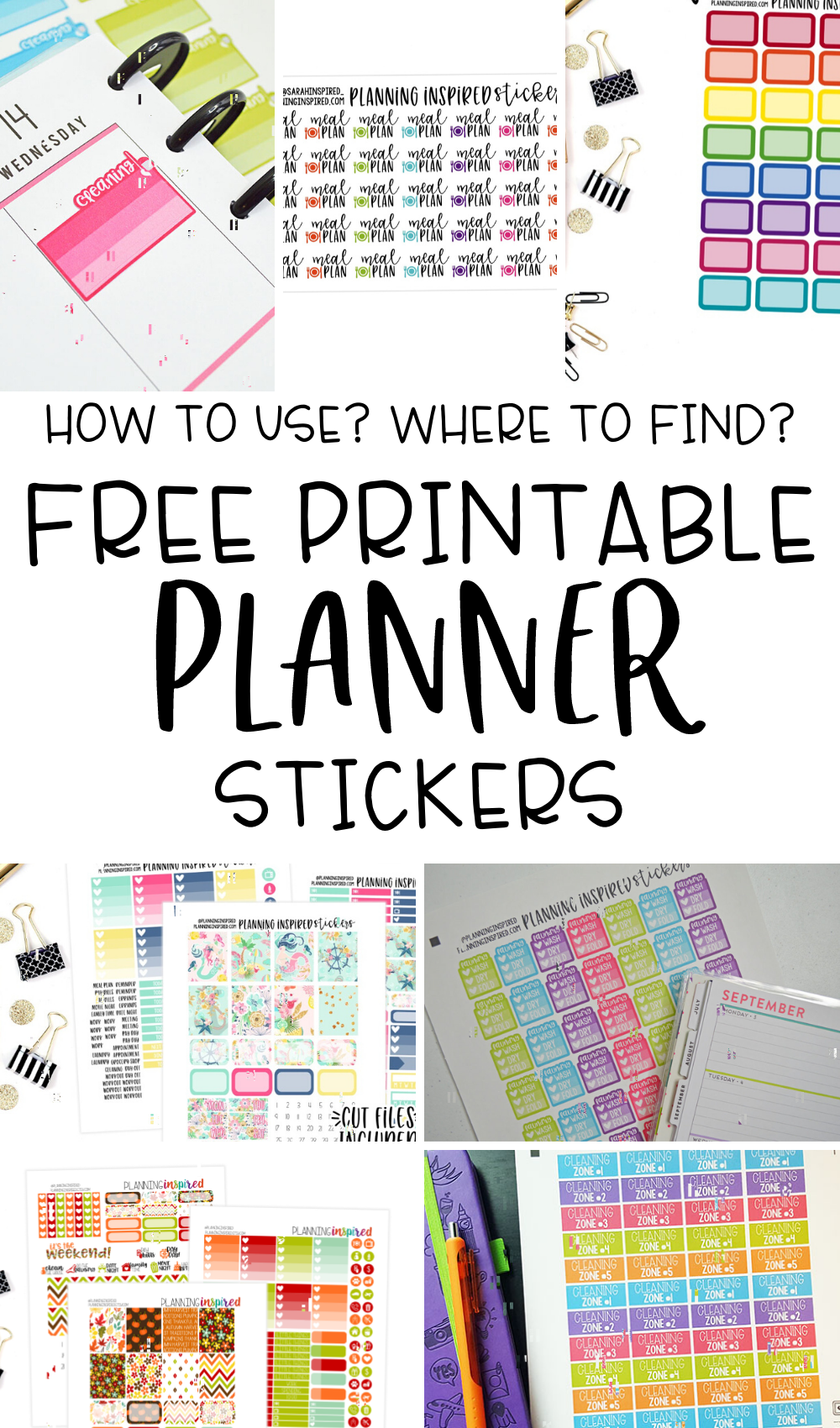 Free Printable Planner Stickers Planning Inspired