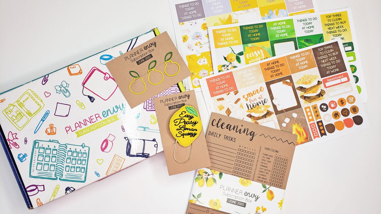 Planner Subscription Box Review Planner Envy Subscription