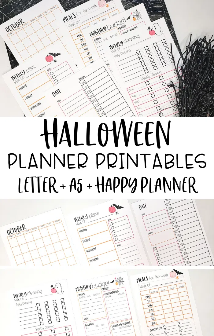 Free Planner Printables for Halloween