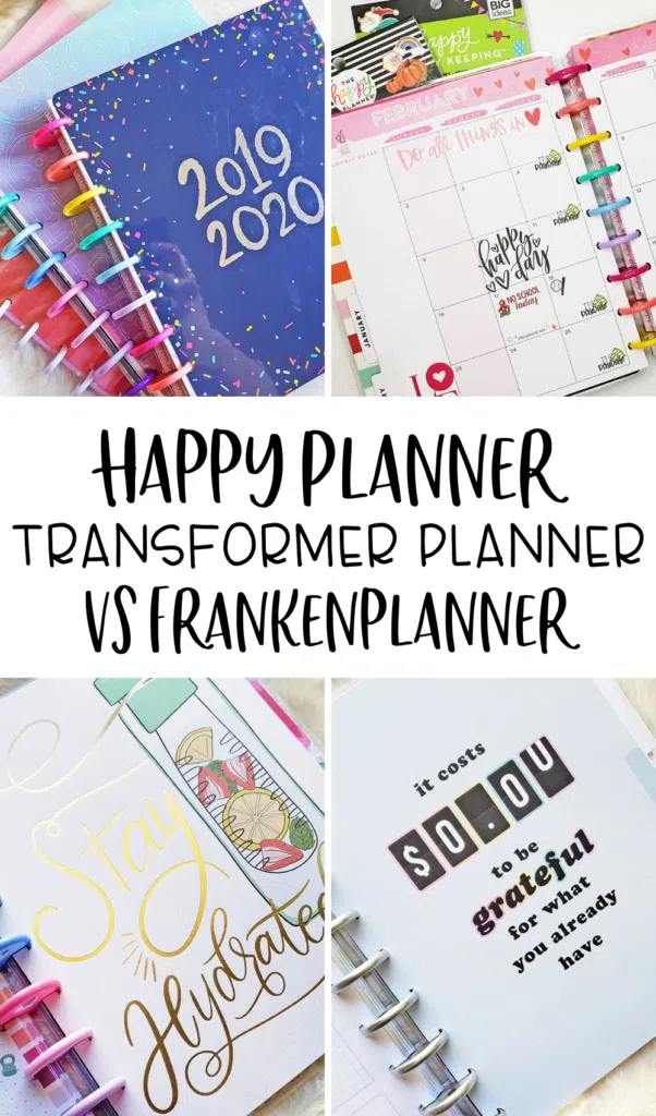 Transformer Planner VS Frankenplanner Happy Planner