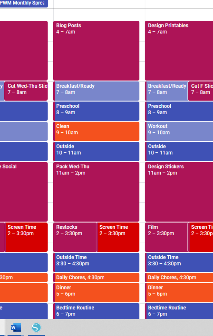 Time Blocking with Google Calendar Planning Inspired