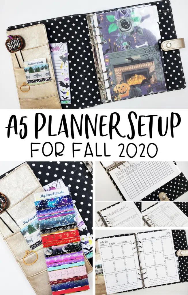 A5 Planner Setup for Fall 2020