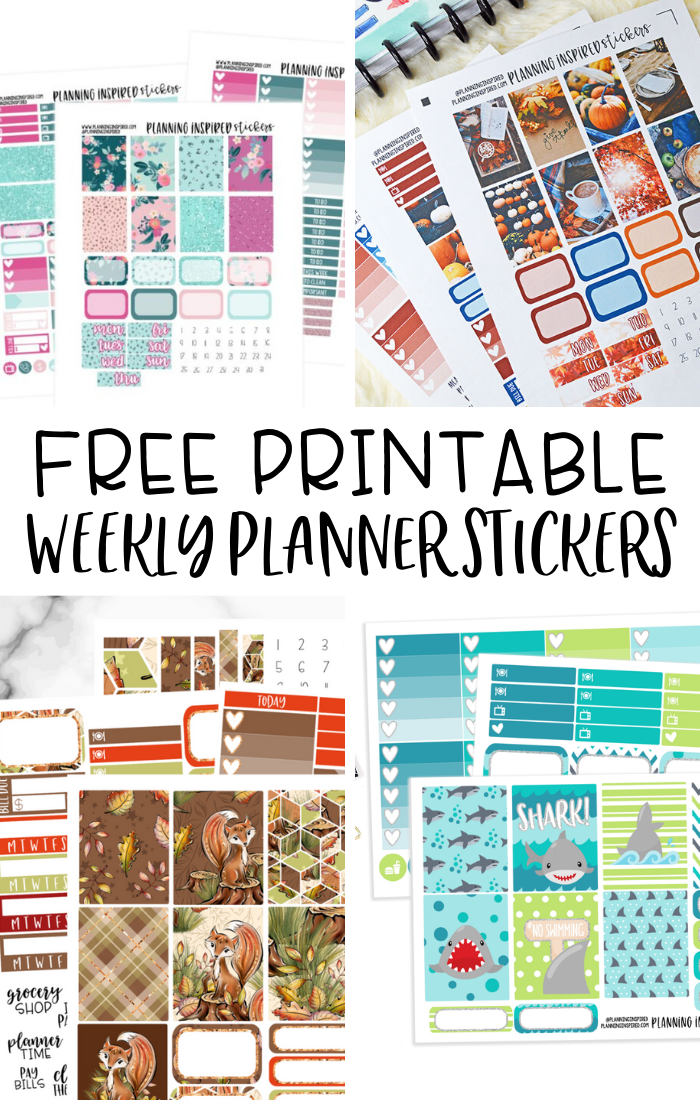 Free Printable Weekly Planner Stickers Planning Inspired