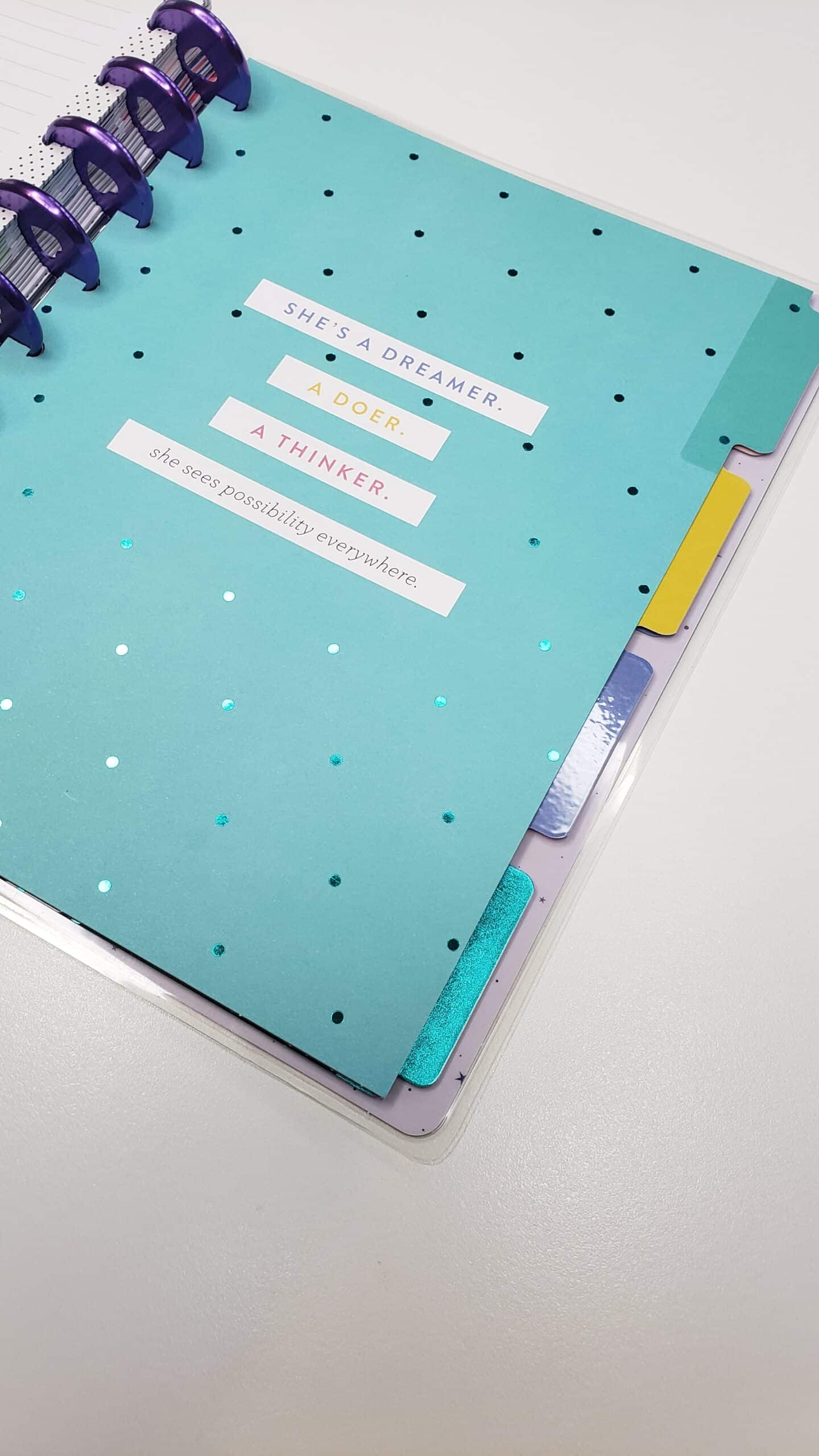 How to Add Sections to Happy Planners Planning Inspired