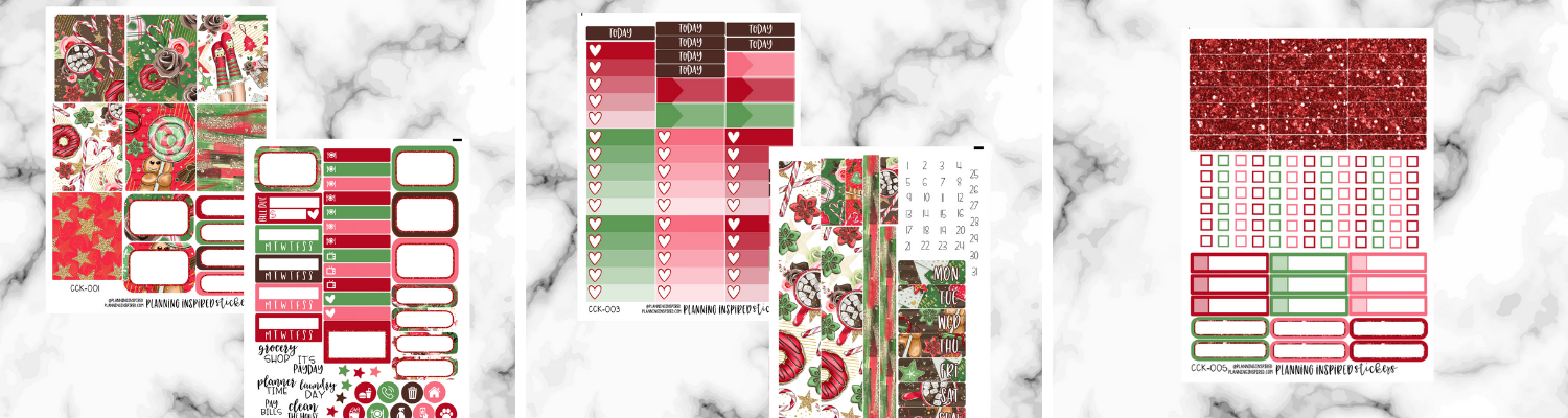Free Printable Christmas Weekly Sticker Kit - Planning Inspired