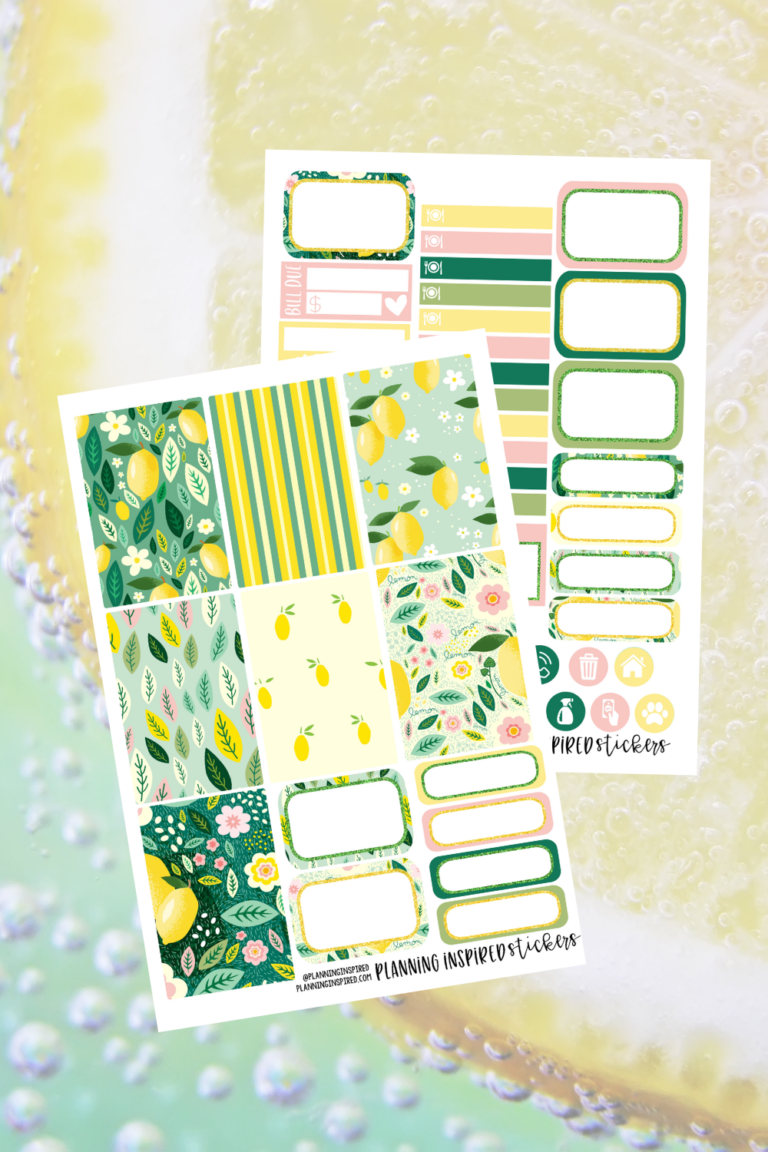 Free Weekly Sticker Kit- Lemons!