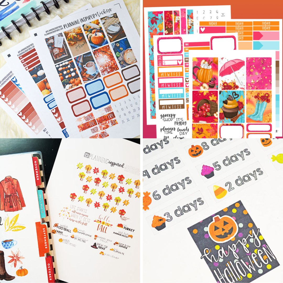 Free Printable Fall Planner Stickers
