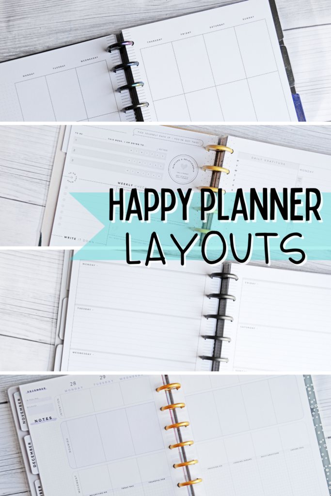 Happy Planner Layouts
