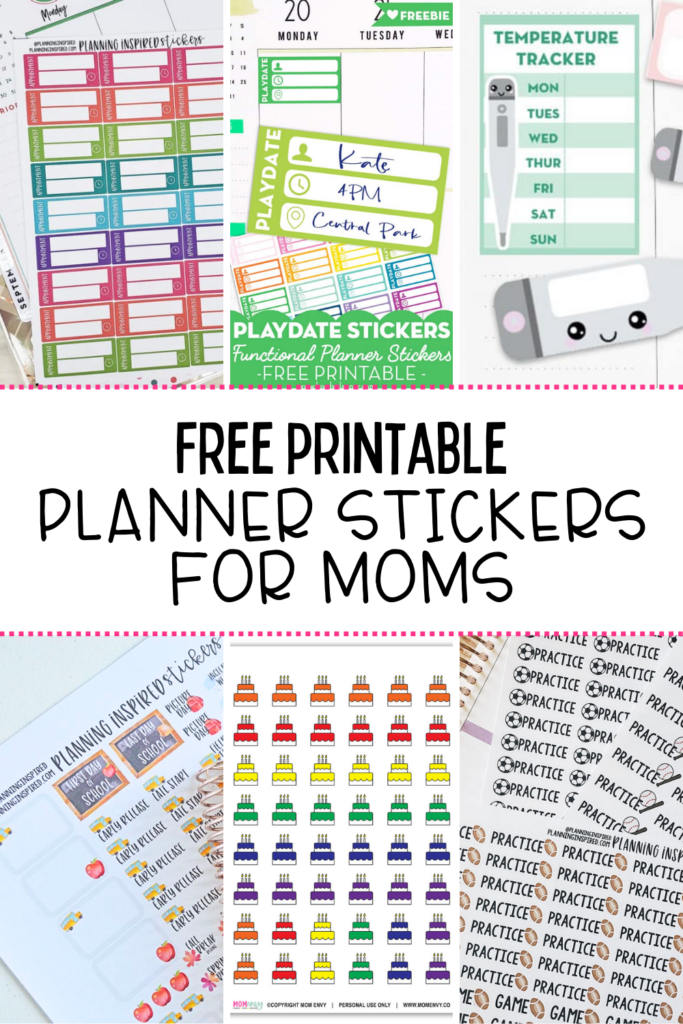 Free Printable Planner Stickers for Moms