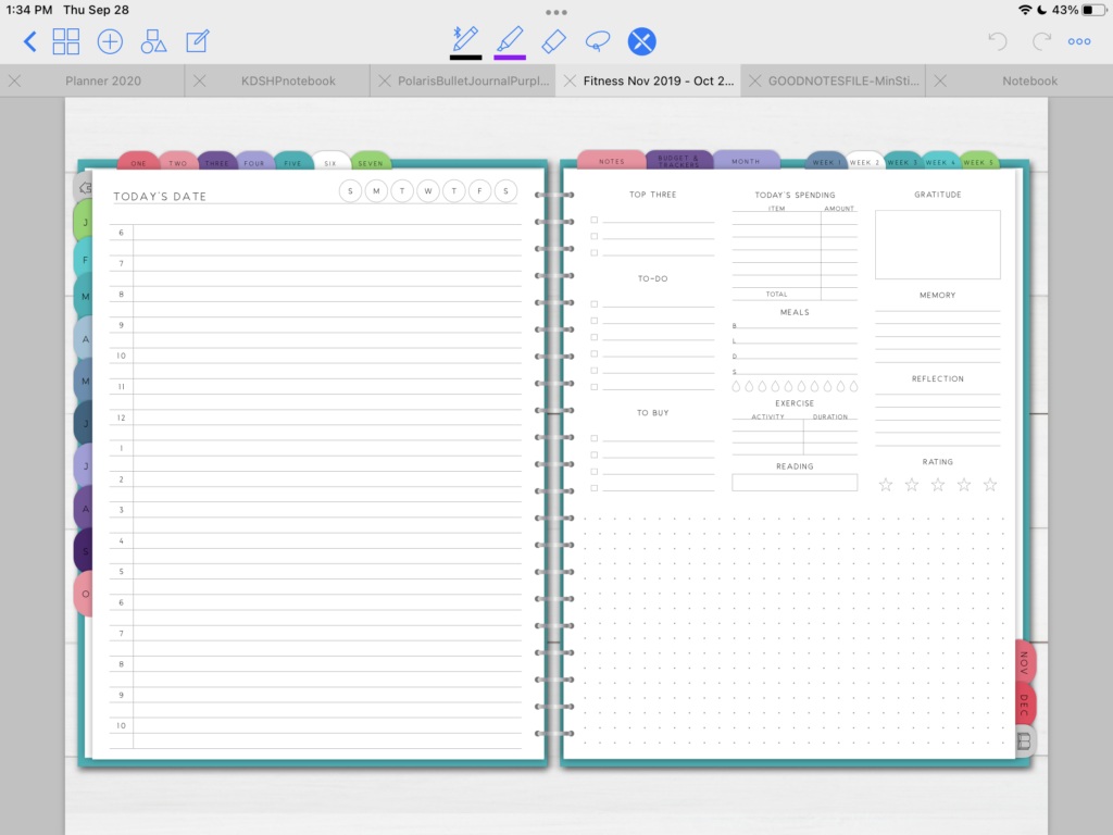 Planner Layout Ideas