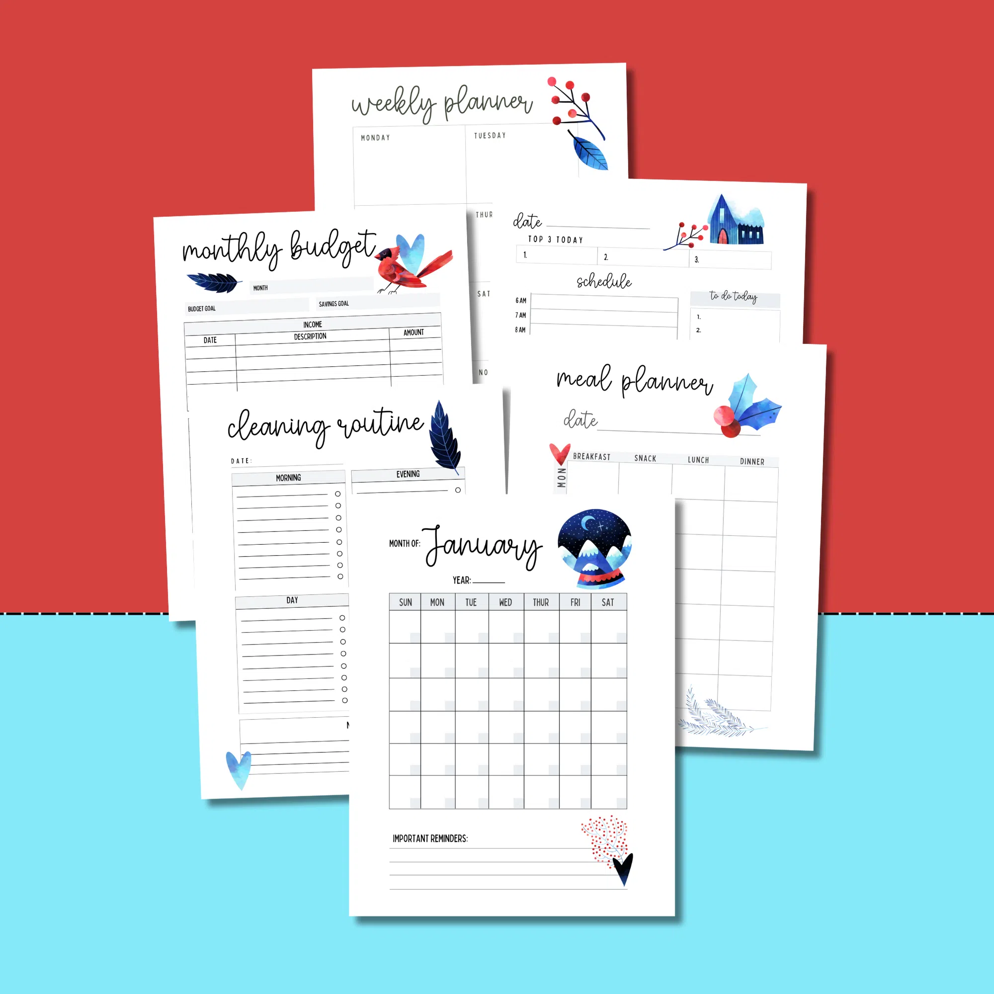 Free Printable Calendars for Your Filofax, Household Binder, Arc ...