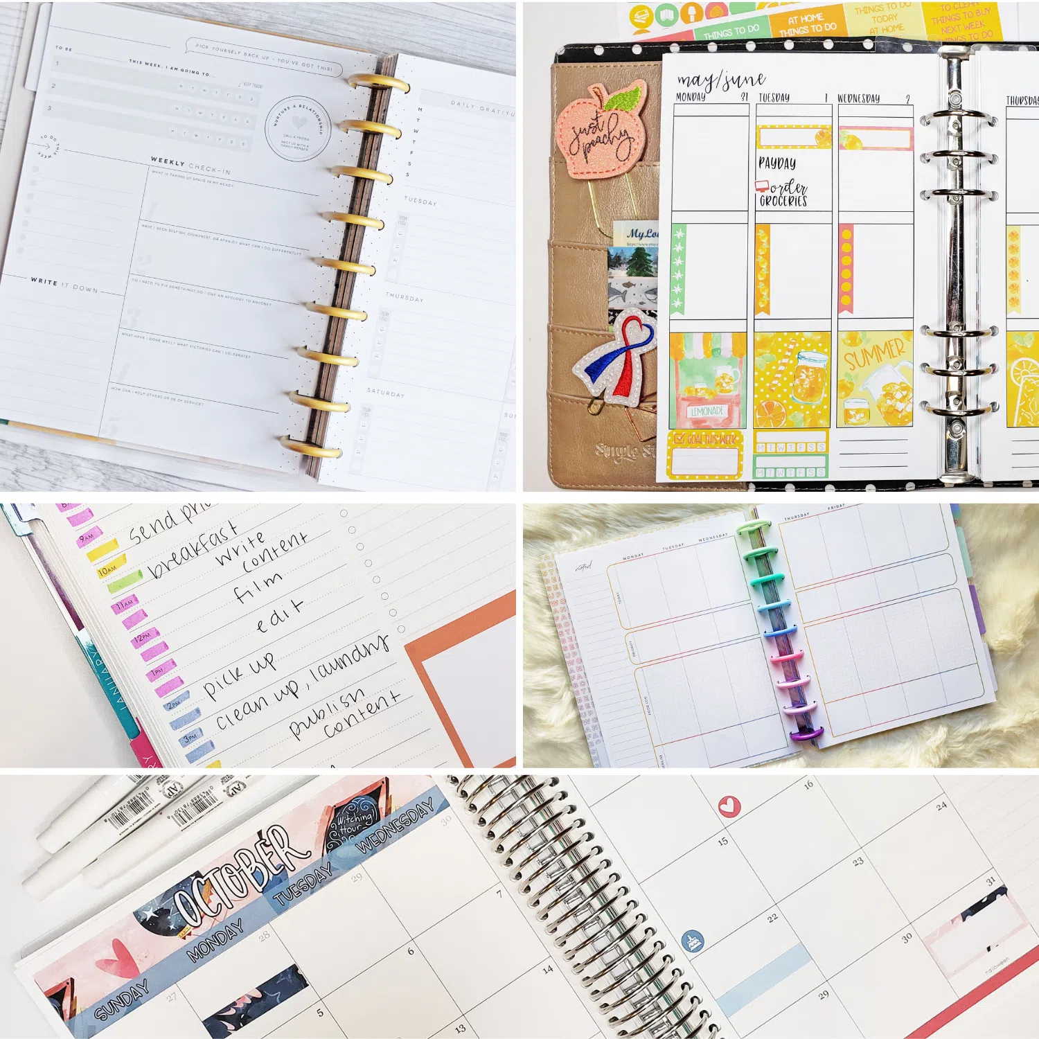 Planner Layout Ideas