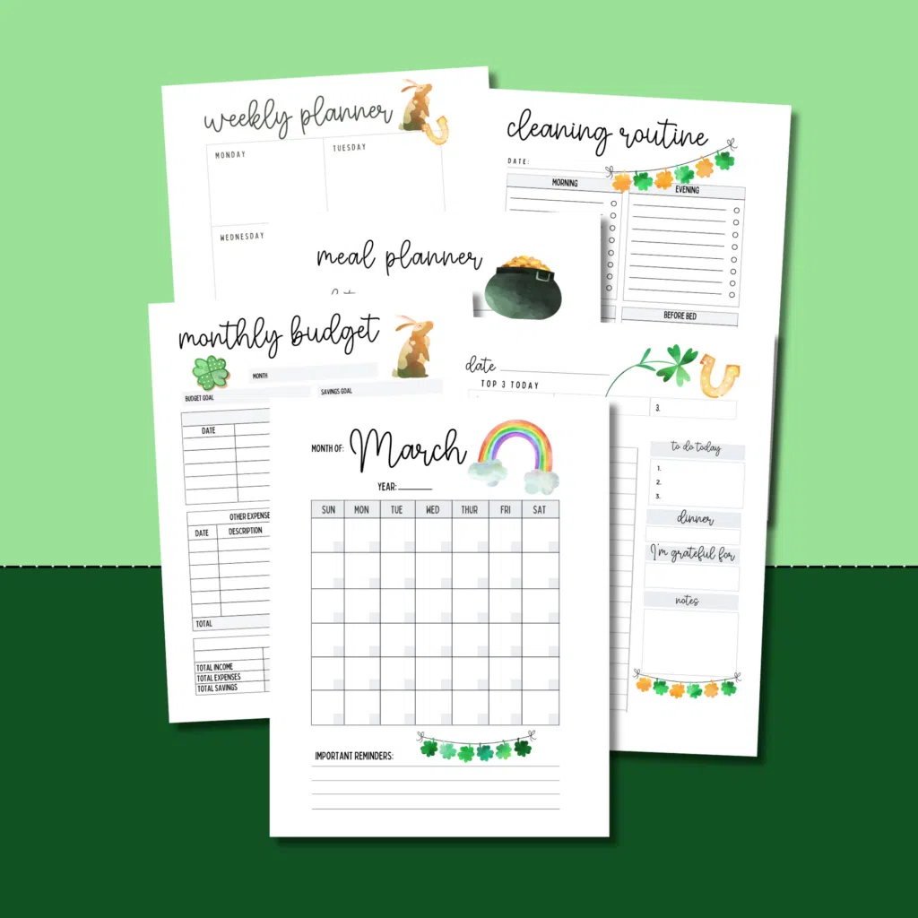 March Planner Printables