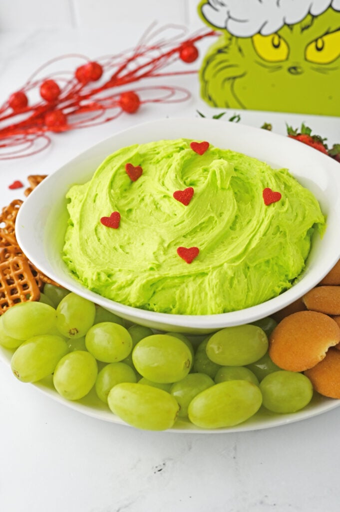 Grinch Dip with Cake Mix