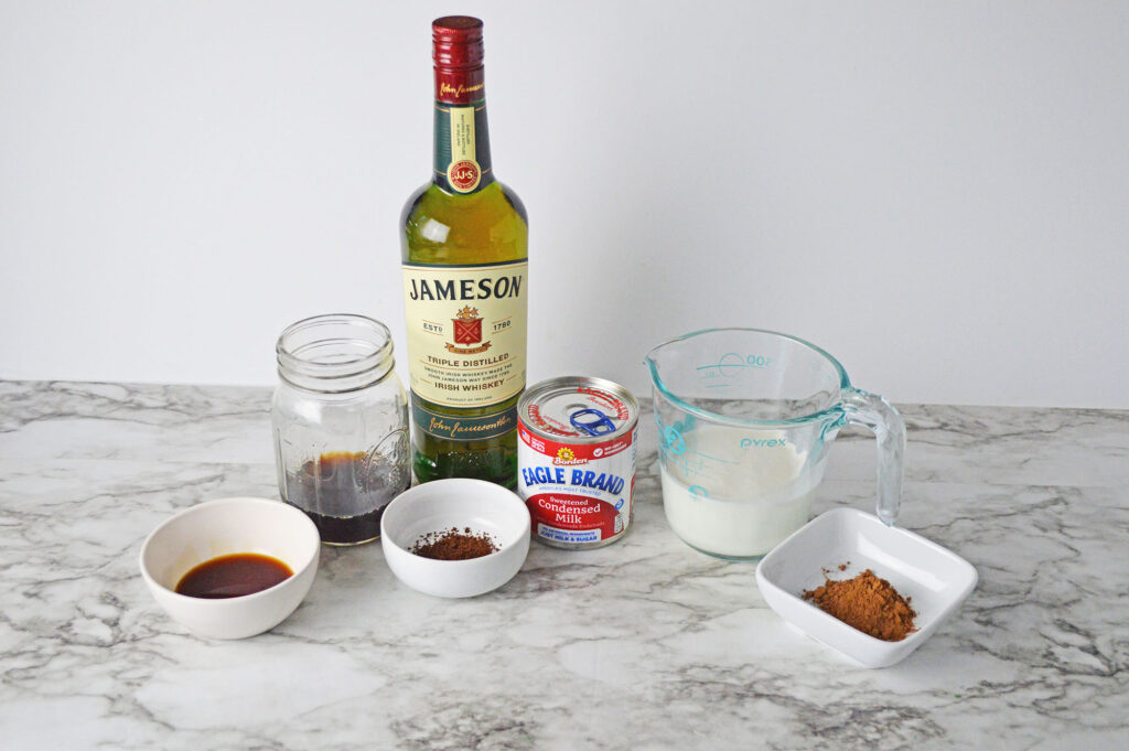 homemade Irish cream ingredients-