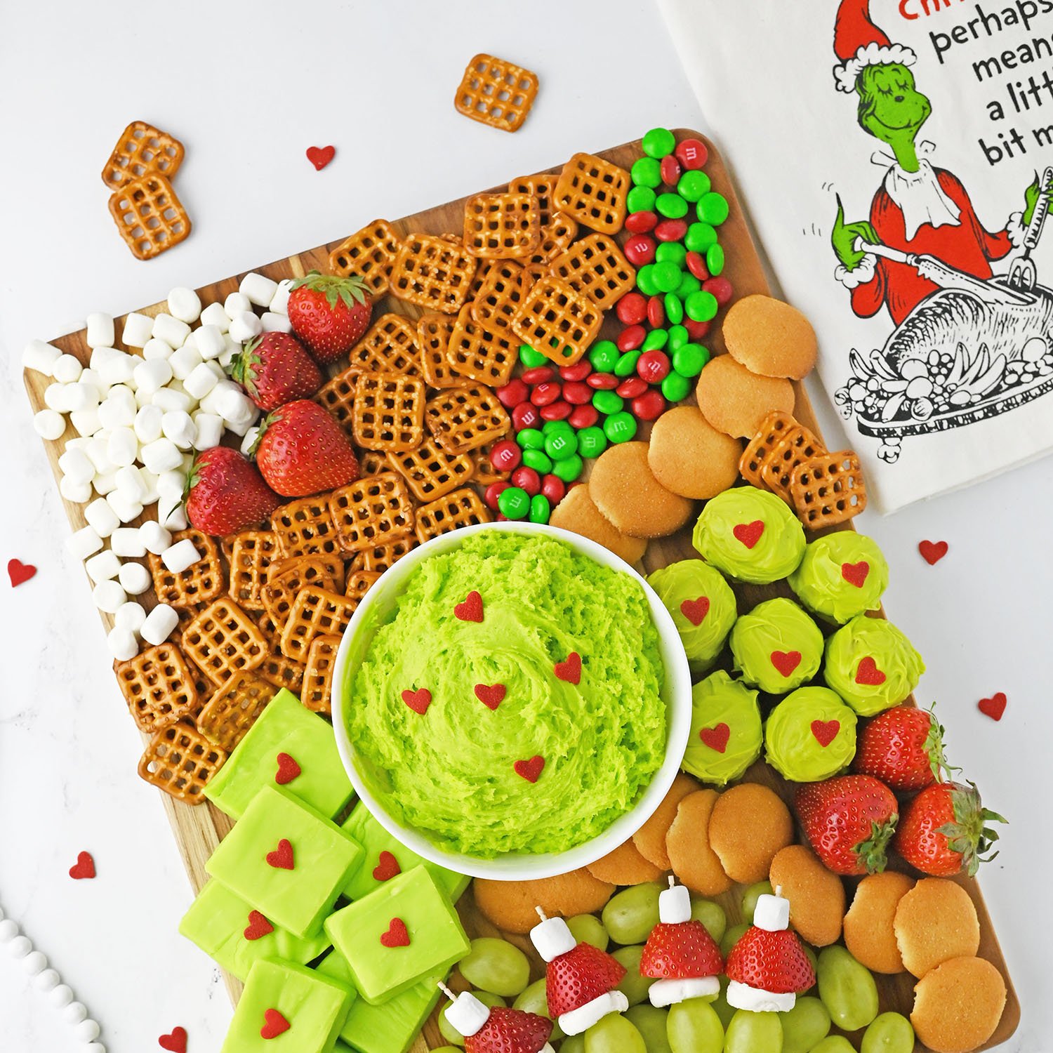 Grinch Dessert Board