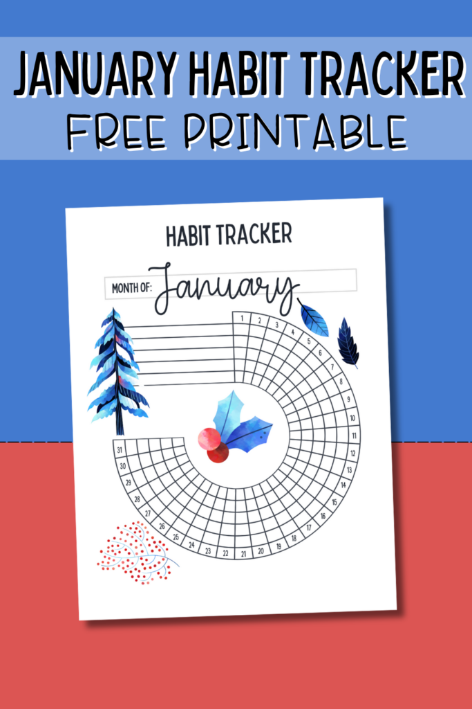 January Habit Tracker Printable