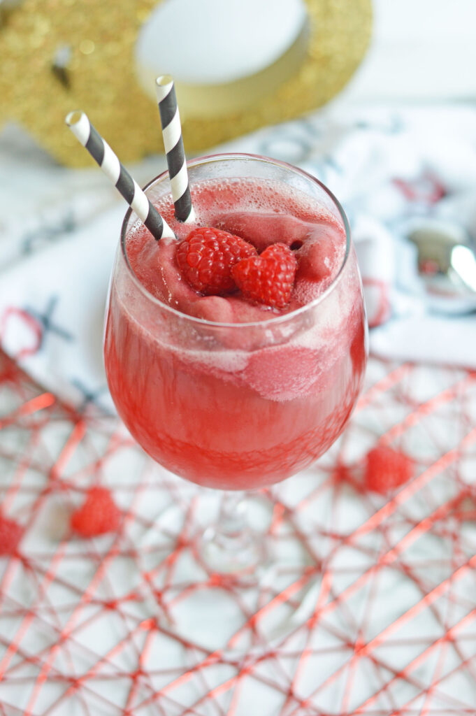 Raspberry Champagne Float