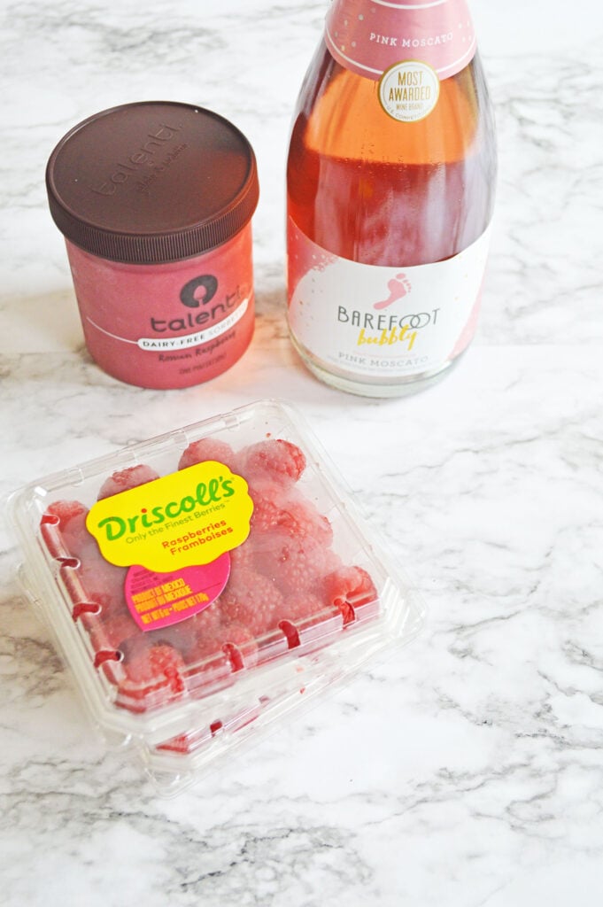 Raspberry Champagne Float - Planning Inspired