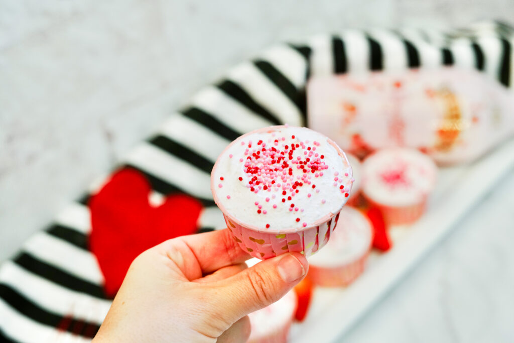 Strawberry Milkshake Pudding Shots