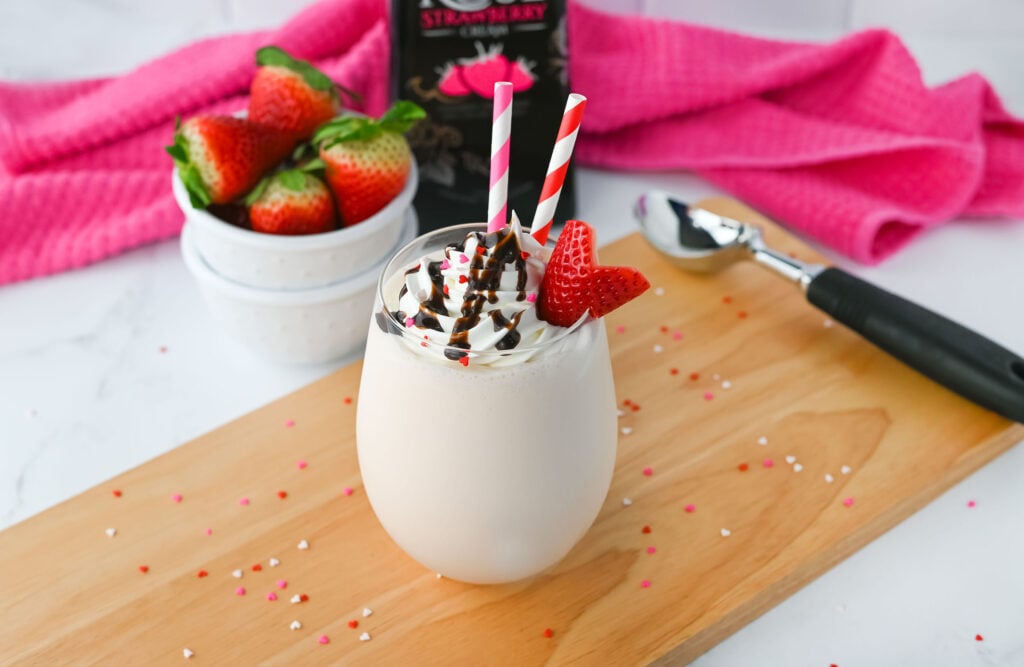 Tequila Rose Strawberry Milkshake | Adult Milkshake Recipe