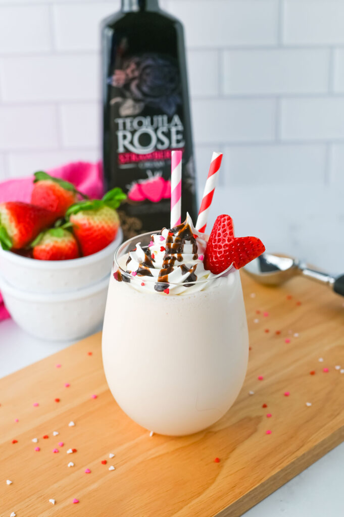 Tequila Rose Strawberry Milkshake | Adult Milkshake Recipe