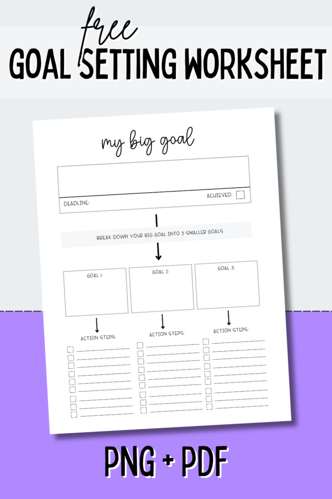 How to Set Goals that Actually Work: Free Goal Setting Printable