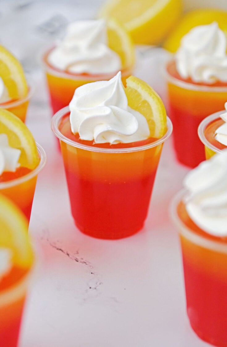 Strawberry Lemon Jello Shots