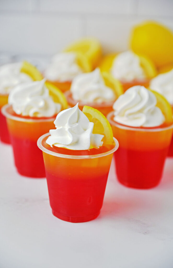 Strawberry Lemon Jello Shots
