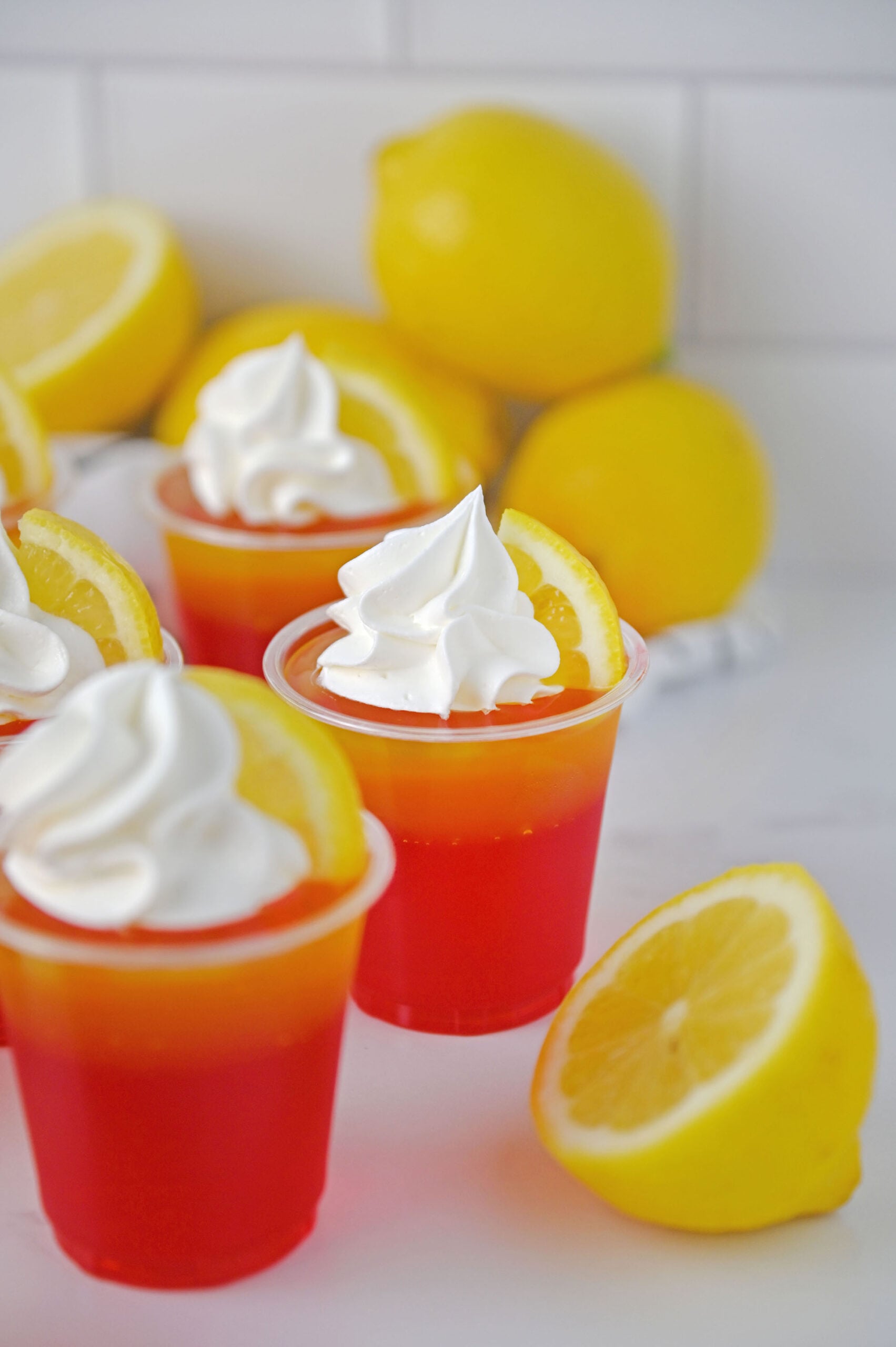 Strawberry Lemon Jello Shots