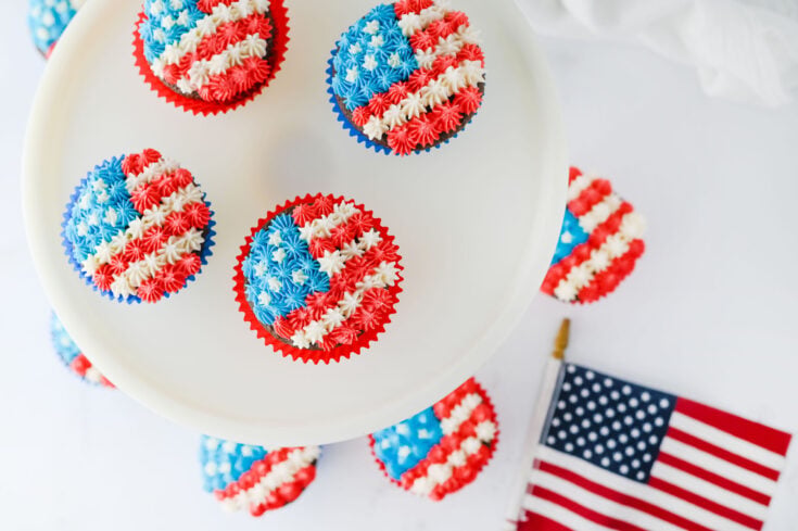 American Flag Cupcakes