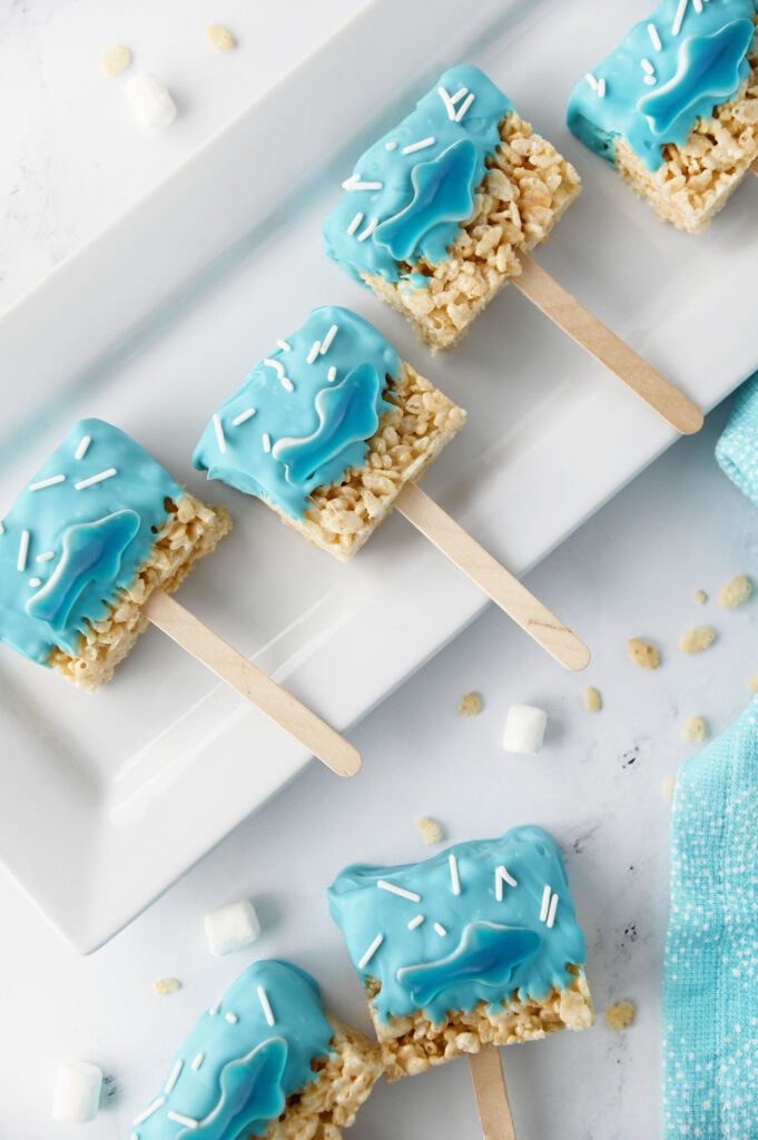 Shark Rice Krispie Treats