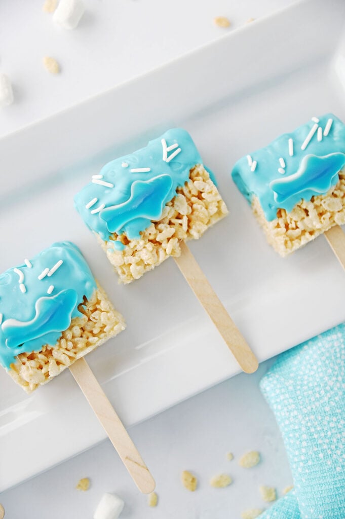 Shark Rice Krispie Treats