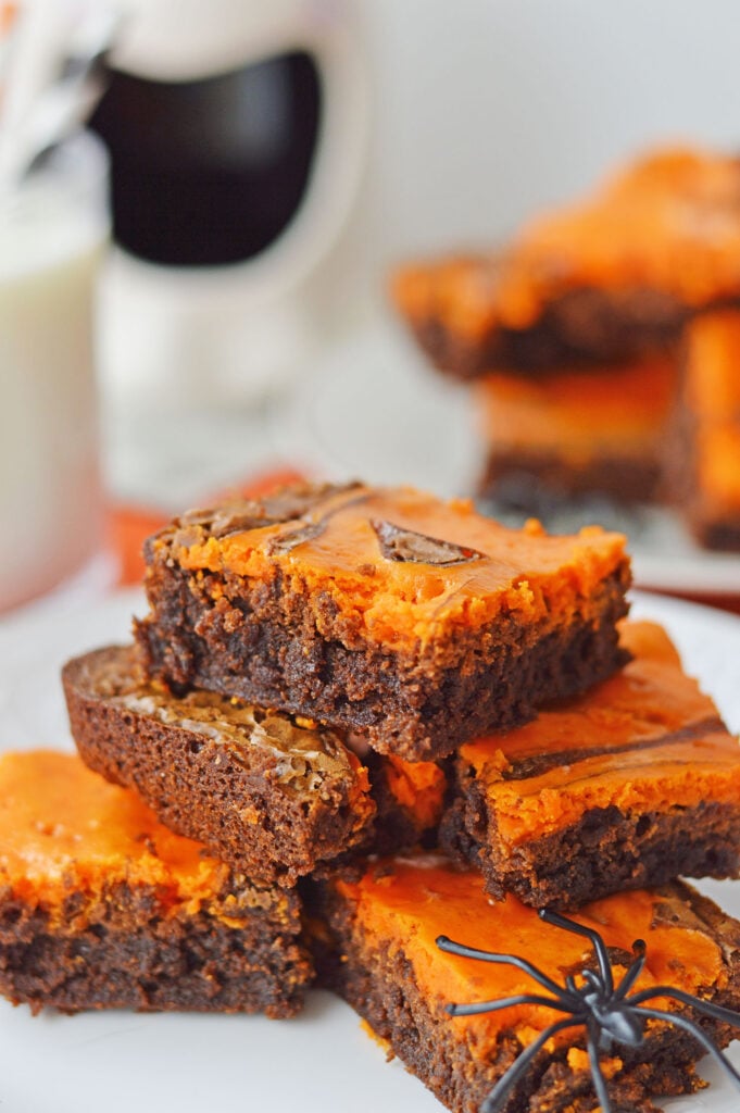 Halloween Cheesecake Brownies