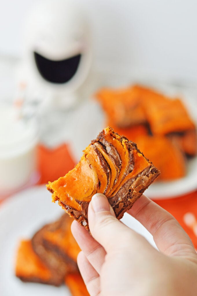 Halloween Cheesecake Brownies