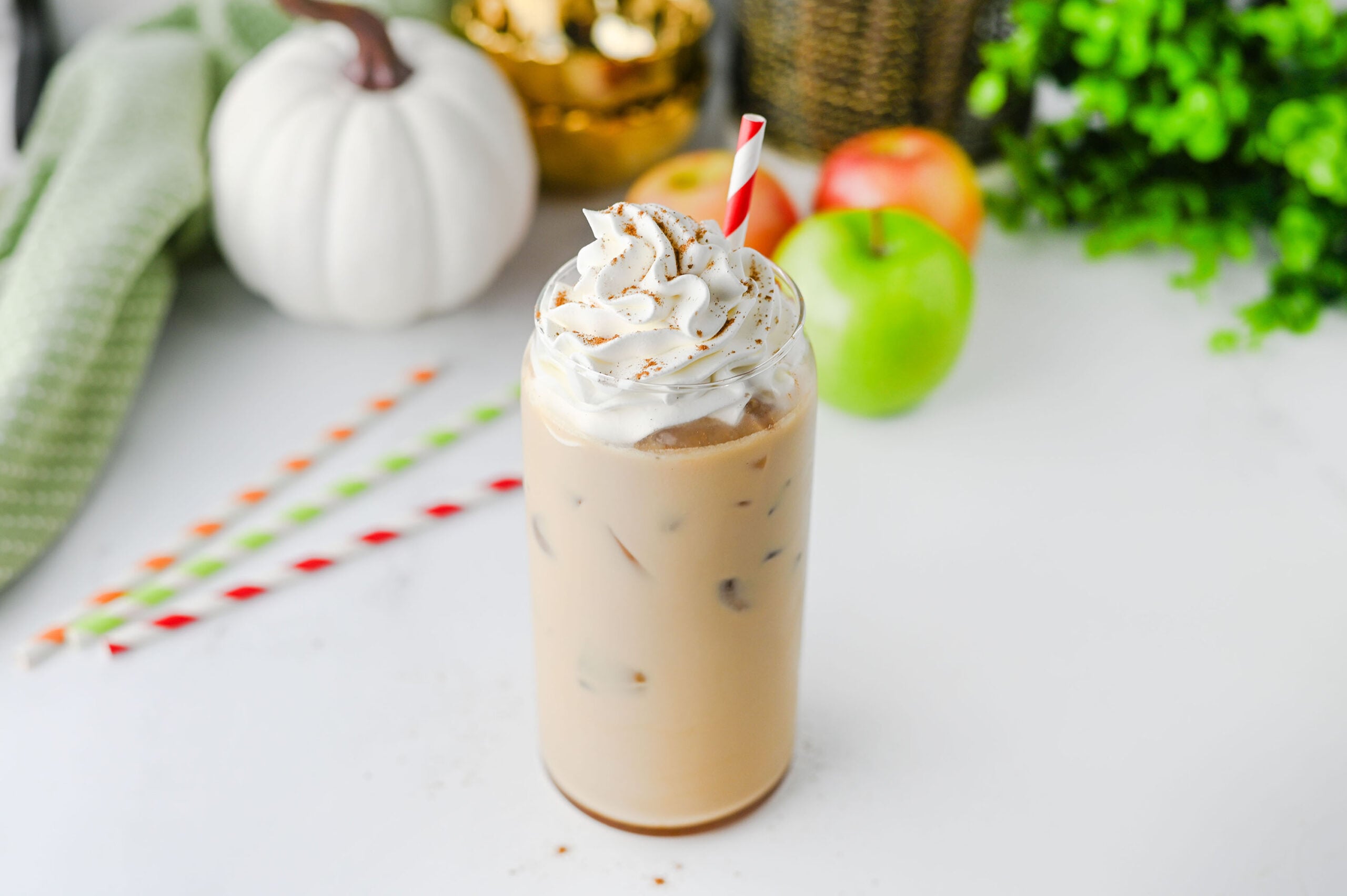Iced Caramel Apple Latte