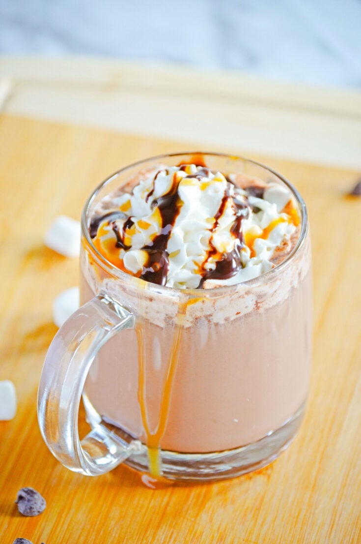 Boozy Caramel Hot Chocolate